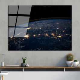 Wallity Pintura decorativa de vidrio templado UV-104 70 x 100 cm Multicolor